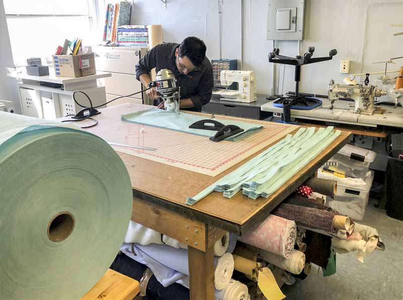 Read more about the article Catholic Charities sewing instructor, students make medical masks