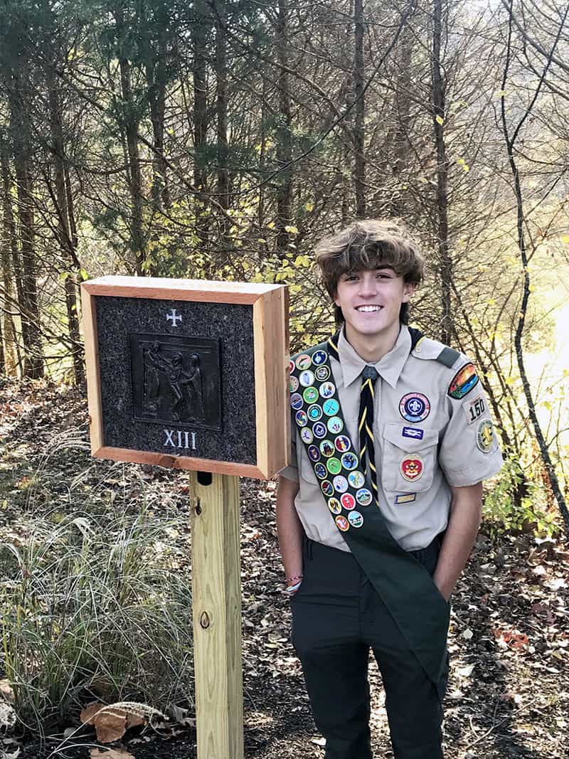 Read more about the article JPII junior earns Eagle Scout rank after project at St. Stephen