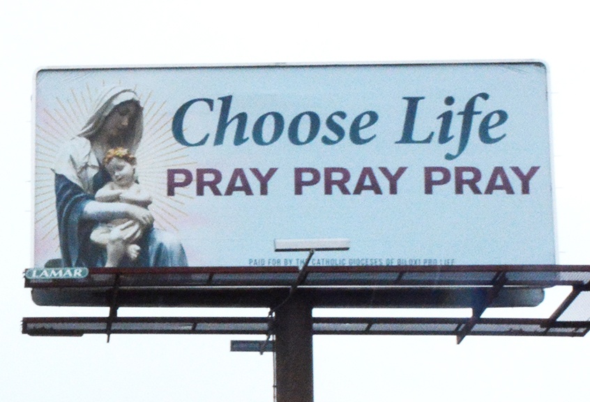 Read more about the article Picture on pro-life billboard is worth a thousand words