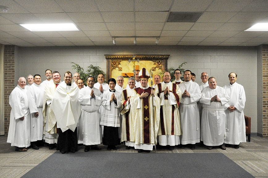 Read more about the article Thirteen men admitted to candidacy for permanent diaconate [Photo Gallery]