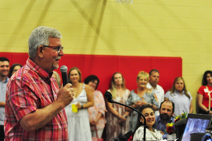 Read more about the article St. Bernard gives Head of School Sabo a sendoff into retirement 