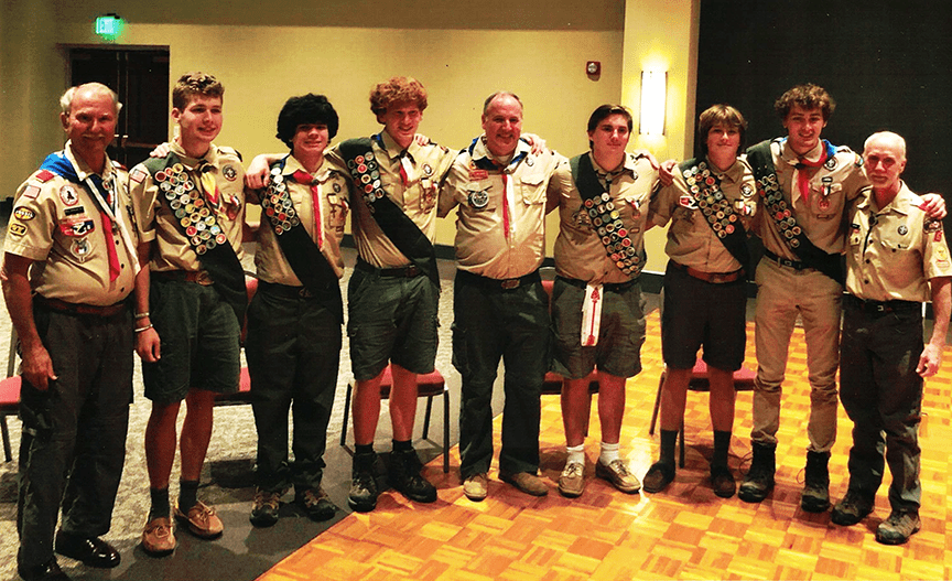 Read more about the article Scout troop at St. Henry promotes six new Eagle Scouts