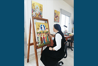 Read more about the article Lebanese nun says she learned from writing icon for London shrine