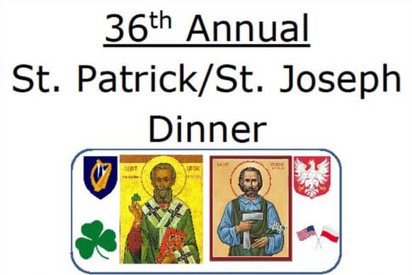 Read more about the article St. Patrick/St. Joseph Dinner set for March 18