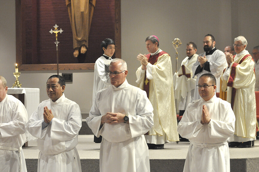 Read more about the article One seminarian, 12 permanent deacon candidates prepare for ordination