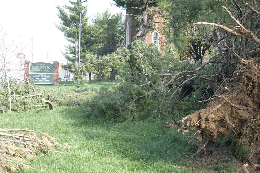 Read more about the article Several churches damaged after heavy wind storm [Photo Gallery]