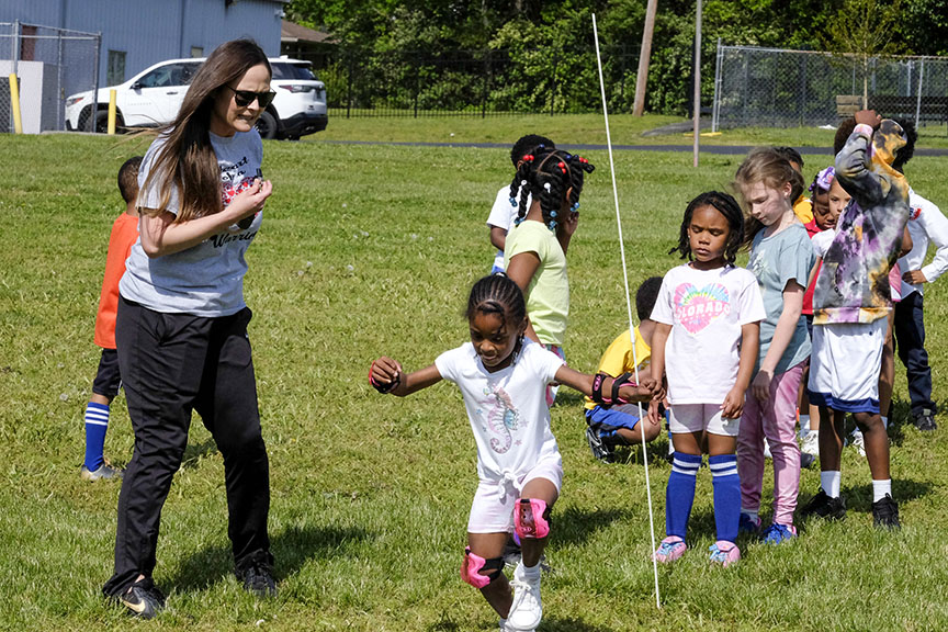 Read more about the article St. Pius X principal shares passion for soccer with students [Photo Gallery]