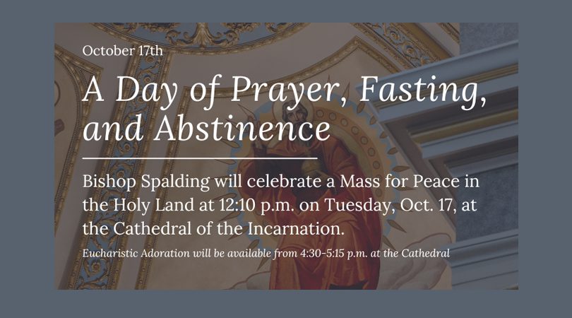 Read more about the article Bishop Spalding to celebrate Mass for Peace on Oct. 17